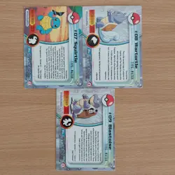 Pokemon Topps TV 1999 Squirtle Wartortle Blastoise Rare Vintage Cards HP #1H - Image 5