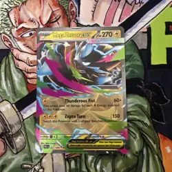 Pokemon TCG Card Mega Zeraora EX 027/084 Pitch Black - English *Factory Defect* - Image 1