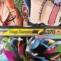 Pokemon TCG Card Mega Zeraora EX 027/084 Pitch Black - English *Factory Defect* - Image 2