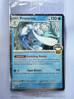 Pokemon Pitch Black Primarina Promo Card - Image 1