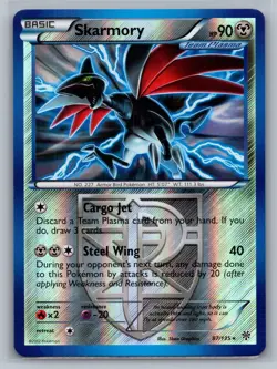 Skarmory (Team Plasma) Plasma Storm #87/135 Rare,Reverse Holo Pokemon Card - Image 1