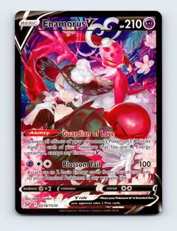 NM Enamorus V TG18/TG30 Lost Origin Trainer Gallery Ultra Rare Pokemon Card - Image 1