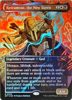 Magic | Aetherdrift | Ketramose, the New Dawn (Borderless) | 350 | NM Foil - Image 1