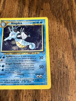 KINGDRA 8/111 NEO GENESIS HOLO RARE POKEMON CARD - Image 3