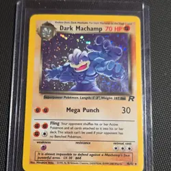 Pokemon Dark Machamp Team Rocket Holo Rare Card 10/82 Holo Unlimited - Image 1
