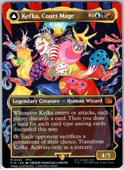 MTG Final Fantasy - Kefka, Court Mage #322 - Image 2