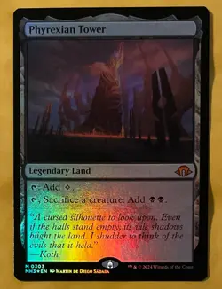 MTG Magic Modern Horizons 3 Phyrexian Tower Foil Mythic #303 “Non Played” - Image 1