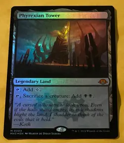 MTG Magic Modern Horizons 3 Phyrexian Tower Foil Mythic #303 “Non Played” - Image 2