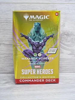 MTG Marvel Super Heroes Collectors Edition Commander Deck Wakanda Forever New - Image 1