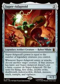 X 1 Super Adaptoid NM-M Marvel Super Heroes 250 MTG Magic the Gathering - Image 1