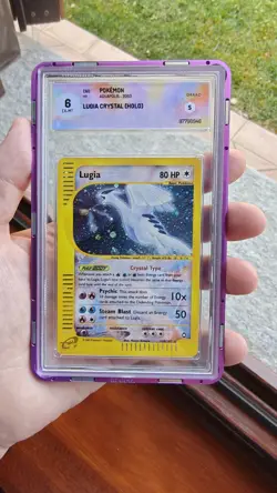 2003 Pokemon Aquapolis #149 Crystal Lugia Holo GRAAD 6 EX-MT - Image 1