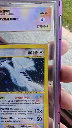 2003 Pokemon Aquapolis #149 Crystal Lugia Holo GRAAD 6 EX-MT - Image 4