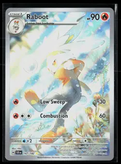 Raboot 147/142 Illustration Rare Stellar Crown Pokemon NM - Image 1