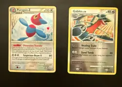 Porygon-Z 7/102 Triumphant Holo & Gabite LV.36 59/147 Supreme Victors Pokemon LP - Image 3