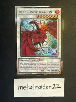 Yugioh Black Rose Dragon (Alternate Art) MGED-EN026 Near Mint 1st Edition - Image 1