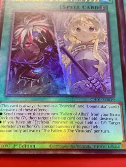 2x The FaLLen & The Virtuous | CH01-EN019 | Ultra Rares | 1st Edition | YuGiOh! - Image 2