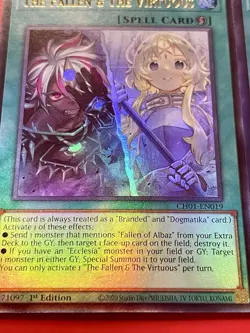 2x The FaLLen & The Virtuous | CH01-EN019 | Ultra Rares | 1st Edition | YuGiOh! - Image 3