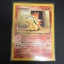 Pokemon TCG Cyndaquil Neo Genesis 1st Edition Common Card 57/111 - Image 1