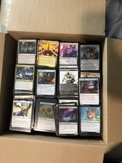18 lbs Magic: The Gathering Bulk Cards – Unsorted Commons & Uncommons (2019+ Set - Image 1