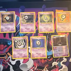 Pokemon TCG Unown 6-Card Lot Neo Discovery/Legends Awakened Holo Promo 2008 - Image 1
