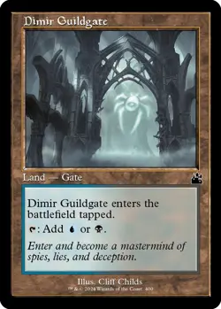 NM - Dimir Guildgate (Retro Frame) [RVR - 400] Ravnica Remastered - Image 1