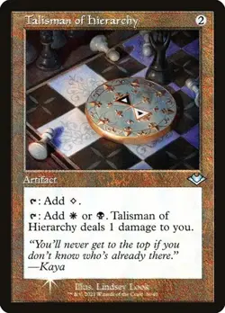 Talisman of Hierarchy - Foil Etched Retro Frame MH1 Retro NM MTG - Image 1