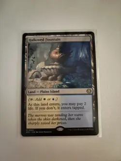 Wizards of the Coast Hallowed Fountain Regular Rare 0265 Lorwyn Eclipsed Land - Image 1