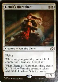 Magic | Commander: The Lost Caverns of Ixalan | Elenda's Hierophant | 71 | NM - Image 1