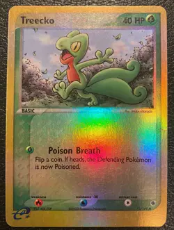 Pokemon TCG - Treecko 75/109 EX Ruby & Sapphire (2003) Vintage Reverse Holo - MP - Image 1