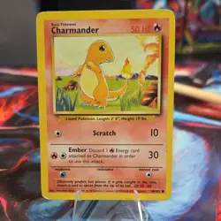 Wizards of the Coast Pokemon TCG Charmander 46/102 Base Set Reg C EN 1999 - Image 1