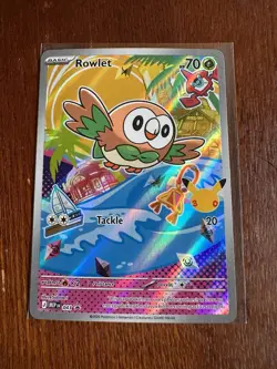 Rowlet 043 First Partner Illustration Collection Promo Pokemon English MEP NM - Image 3