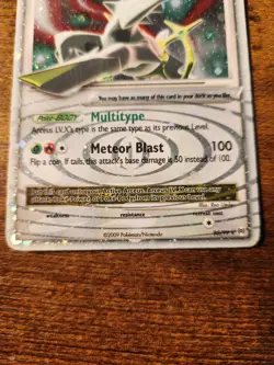 Arceus Lv. X Pokemon TCG 95/99 2009 Pokemon Nintendo HP120 Level Up - Image 5