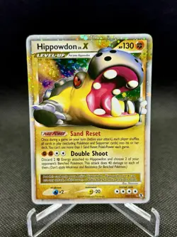 Pokemon TCG Hippowdon Lv.X Rising Rivals 107/111 Lightly Played Free Shipping - Image 1