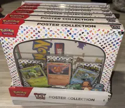 NIB Pokemon Scarlet & Violet 151 Poster Collection Bundle Of 6 Sealed Boxes - Image 1