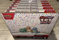 NIB Pokemon Scarlet & Violet 151 Poster Collection Bundle Of 6 Sealed Boxes - Image 5