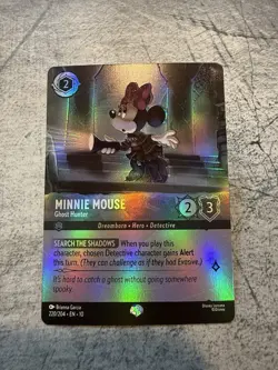 Ravensburger Disney Lorcana Minnie Mouse - Ghost Hunter Epic Foil 220/204 - Image 1