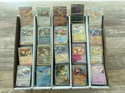 500+ Pokemon Bulk Lot • 100+ Holos • 5+ EX/V/FULLART • Gift Box + Card Sleeves - Image 1
