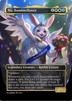 Ms. Bumbleflower - High Quality Altered Art Custom Cards - Image 1