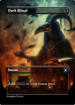 Dark Ritual - High Quality Altered Art Custom Cards - Image 1