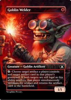 Goblin Welder - High Quality Altered Art Custom Cards - Image 1