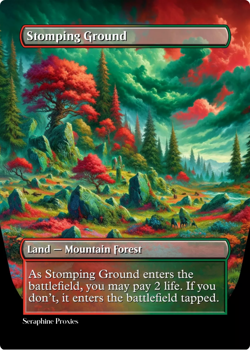 Stomping Ground - High Quality Altered Art Custom Cards - Image 1