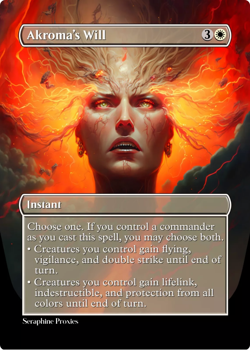 Akroma's Will - High Quality Altered Art Custom Cards - Image 1
