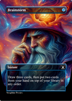 Brainstorm - High Quality Altered Art Custom Cards - Image 1