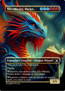 Niv-Mizzet, Parun - High Quality Altered Art Custom Cards - Image 1