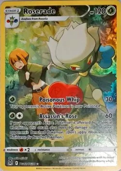 Pokemon | SWSH11: Lost Origin Trainer Gallery | Roserade | TG02/TG30 | NM Holo - Image 1