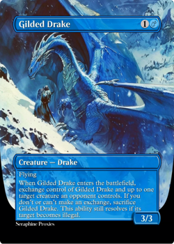 Gilded Drake - High Quality Altered Art Custom Cards - Image 1