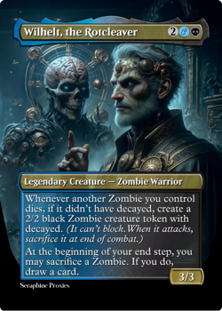 Wilhelt, the Rotcleaver - High Quality Altered Art Custom Cards - Image 1