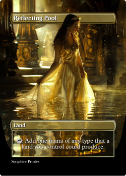Reflecting Pool - High Quality Altered Art Custom Cards - Image 1