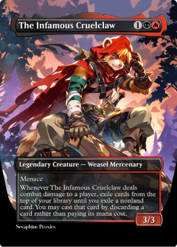 The Infamous Cruelclaw - High Quality Altered Art Custom Cards - Image 1