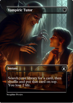 Vampiric Tutor - High Quality Altered Art Custom Cards - Image 1
